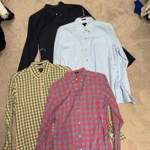 Lot of 4 J Crew Button Downs